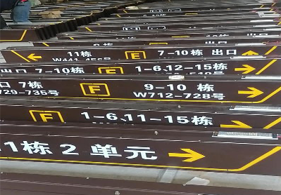 黄平广告标识中，常见的几种安装方式。